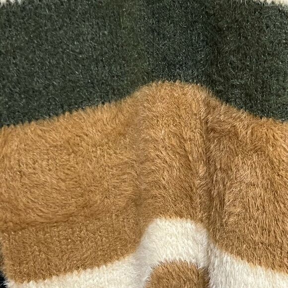 Sadie And Sage soft Fuzzy Open Front oversized Cardigan Neutral Tones Sz S - Picture 5 of 5